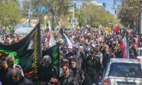 حضور نیروهای شهرداری بجنورد در خدمات‌رسانی به مراسم عزاداری امام خامنه‌ای